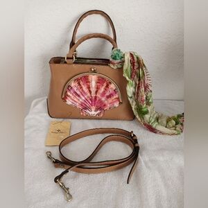 Patricia Nash Angela Seashell Satchel EUC